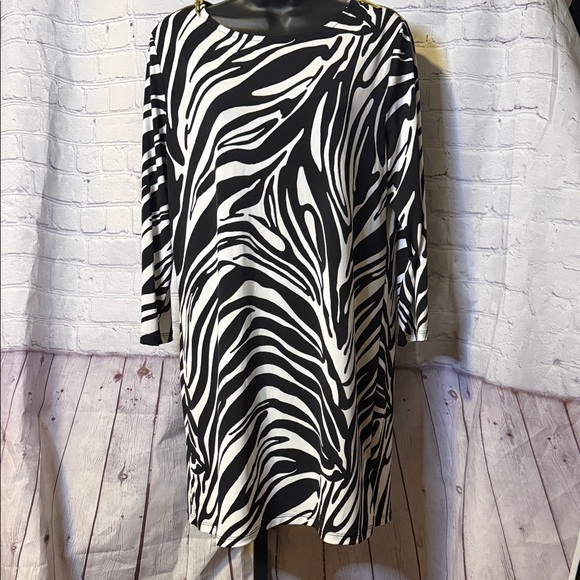 MICHAEL Michael Kors Dresses & Skirts - MICHAEL Michael Kors Black and White Zebra Print Mini Dress